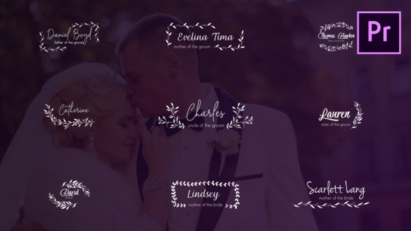 Wedding Titles and Lower Thirds