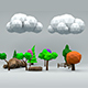 Low Poly Tree and Nature Set - 3DOcean Item for Sale