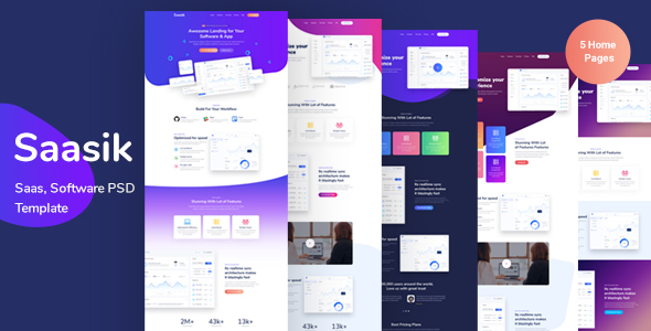 Saasik - Landing Page for Saas