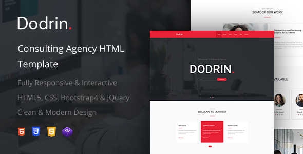 Dodrin - Consulting Agency HTML Template