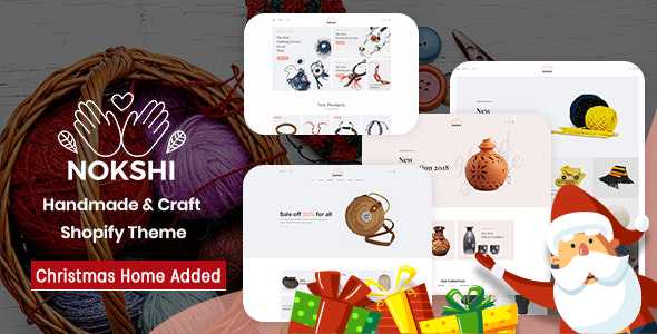 Handmade & Craft  Responsive Shopify Theme - Nokshi