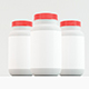 3 sided Supplement Bottle with Red Cap - 3DOcean Item for Sale