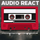 Audio React Spectrum Visualizer with Boombox, Cassette Tape, Vinyl Plate and Vinyl Player Equalizer - VideoHive Item for Sale