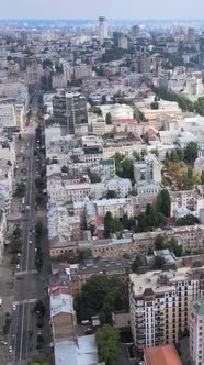 Kyiv Ukraine Aerial View of the City