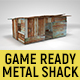 Corrugated Steel Shed - Rusty Metal Shack Pack Low-poly 3D model - 3DOcean Item for Sale