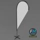 Teardrop flag - 3DOcean Item for Sale