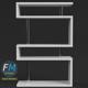 White Bookshelf - 3DOcean Item for Sale