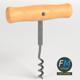 Wooden corkscrew - 3DOcean Item for Sale