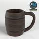 Wooden mug - 3DOcean Item for Sale