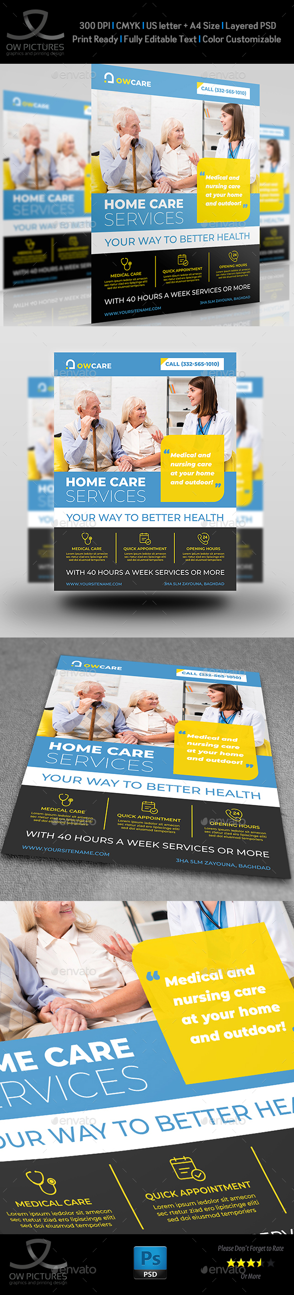 Home Care Services Flyer Template