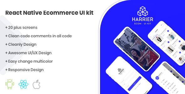 Harrier - React Native E-Commerce UI Kit Template