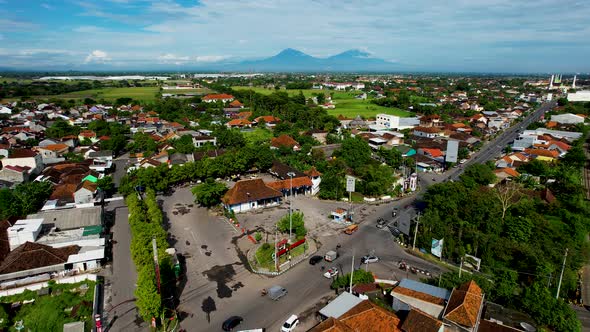 Aerial view of Bus Sukoharjo Terminal