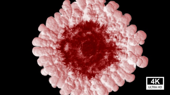 Red Fire Smoke Blast 4K alt