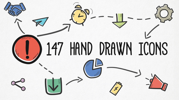 Hand-drawn Icons Pack