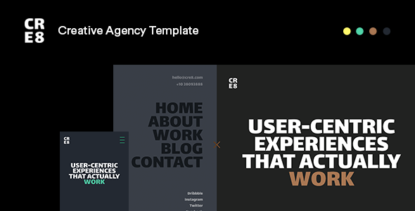 CRE8 Creative Agency HTML Template