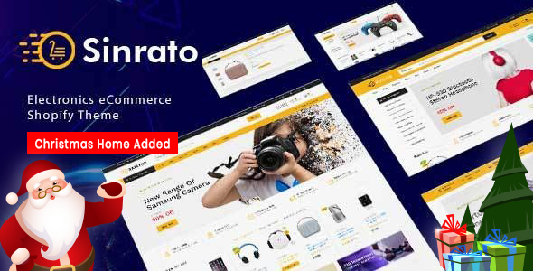 Sinrato - Electronics Industry Shopify Theme