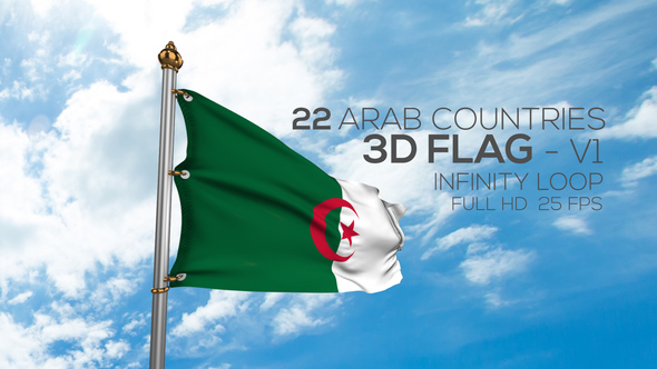 3D FLAG V1 ARAB COUNTRIES