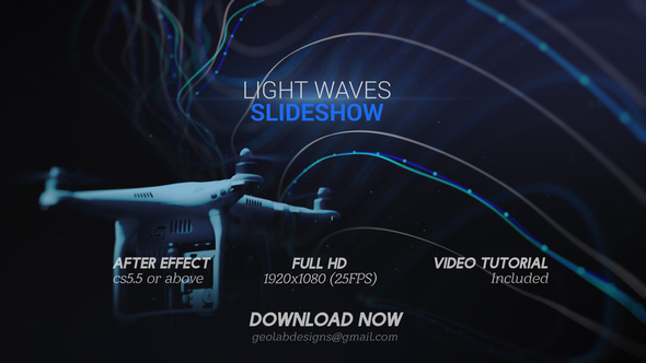 Light Waves Slideshow  l   Lines Particles Slidesshow