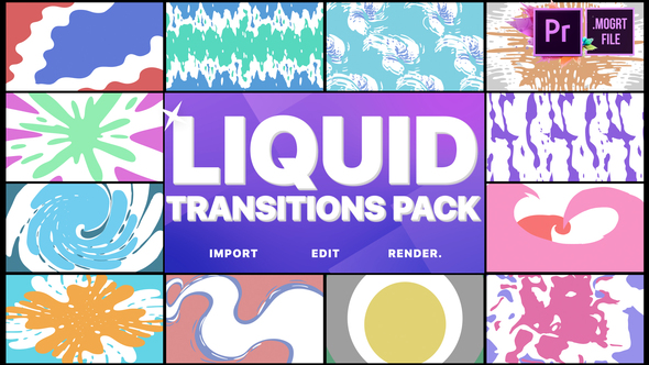 Liquid Transitions Pack | Premiere Pro MoGRT
