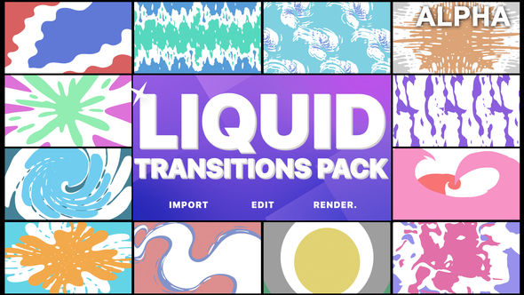 Liquid Transitions Pack | Motion Graphics Pack