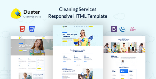 Duster - Cleaning Services Responsive HTML Template