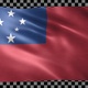 Samoa waving flag looped - VideoHive Item for Sale