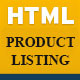 HTML CSS Product Listing Template - CodeCanyon Item for Sale