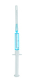 Medical syringe with blue liquid isolated on a white background - PhotoDune Item for Sale