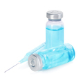 Medical vials for injection with a syringe isolated on a white background. - PhotoDune Item for Sale
