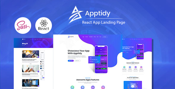 Apptidy - React App Landing Page Template
