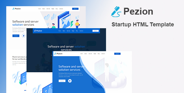 Pezion - Startup & Agency HTML Template