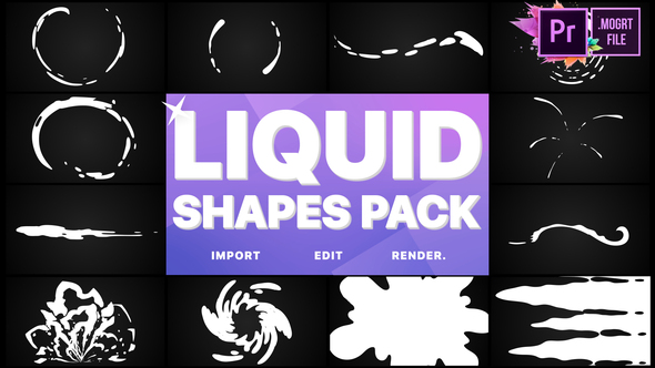 Liquid Shapes Pack | Premiere Pro MOGRT