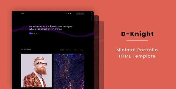 D-Knight - Minimal Portfolio HTML Template