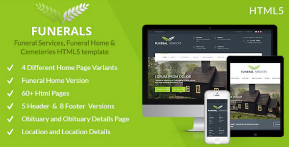 Funeral Services & Cemeteries HTML5
