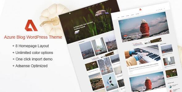 Azure - Blog WordPress Themes