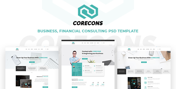 Corecons - Consulting Finance PSD Templates