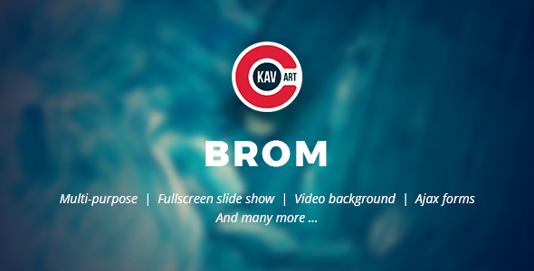 Brom - HTML Creative Page
