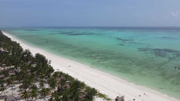 Ocean Landscape Near the Coast of Zanzibar Tanzania