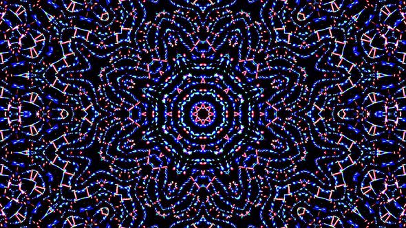 Abstract Kaleidoscope pattern with full colors. Magic mandala