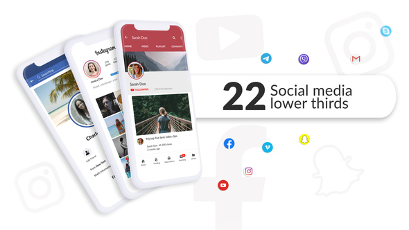 Social Media Lower Thirds alt