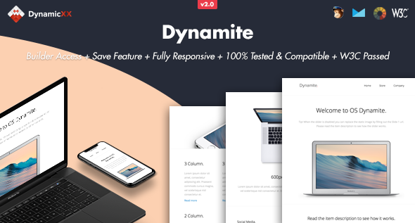 Dynamite - Responsive Email + Online Builder