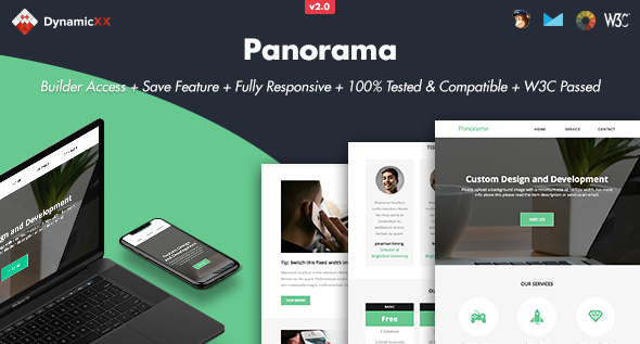 Panorama - Responsive Email + Online Builder
