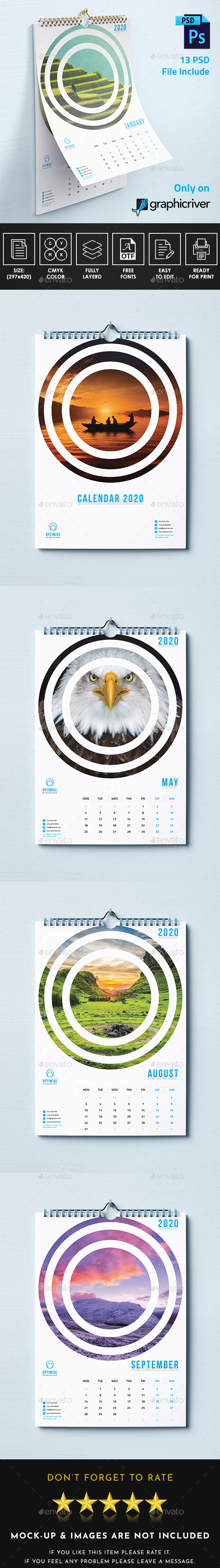 Creative Wall Calendar 2020