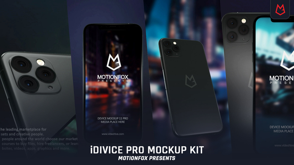 iDevice 11 Pro Mockup Kit - App Promo