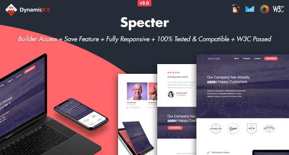 Specter - Responsive Email + Online Template Builder