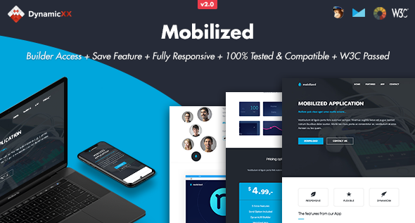 Mobilized - Responsive Email + Online Template Builder