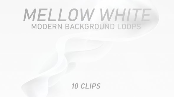 Mellow White Modern Backgrounds - 10 Clips