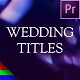 Modern Wedding Titles - VideoHive Item for Sale