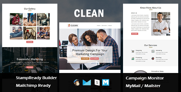 Clean - Multipurpose Responsive Email Template With Mailchimp Editor