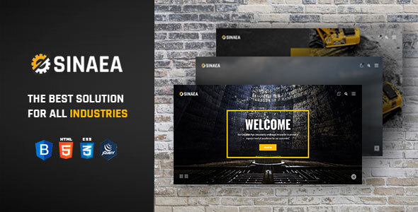 SINAEA - Factory and Industrial Business HTML5 Template + RTL